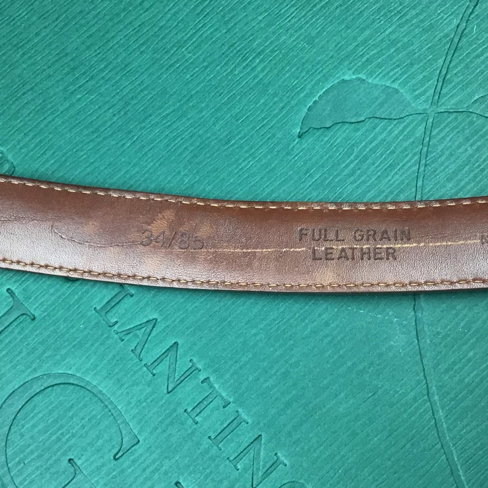 Bass Brown Leather Belt  32” -36” waist - Picture 4 of 4